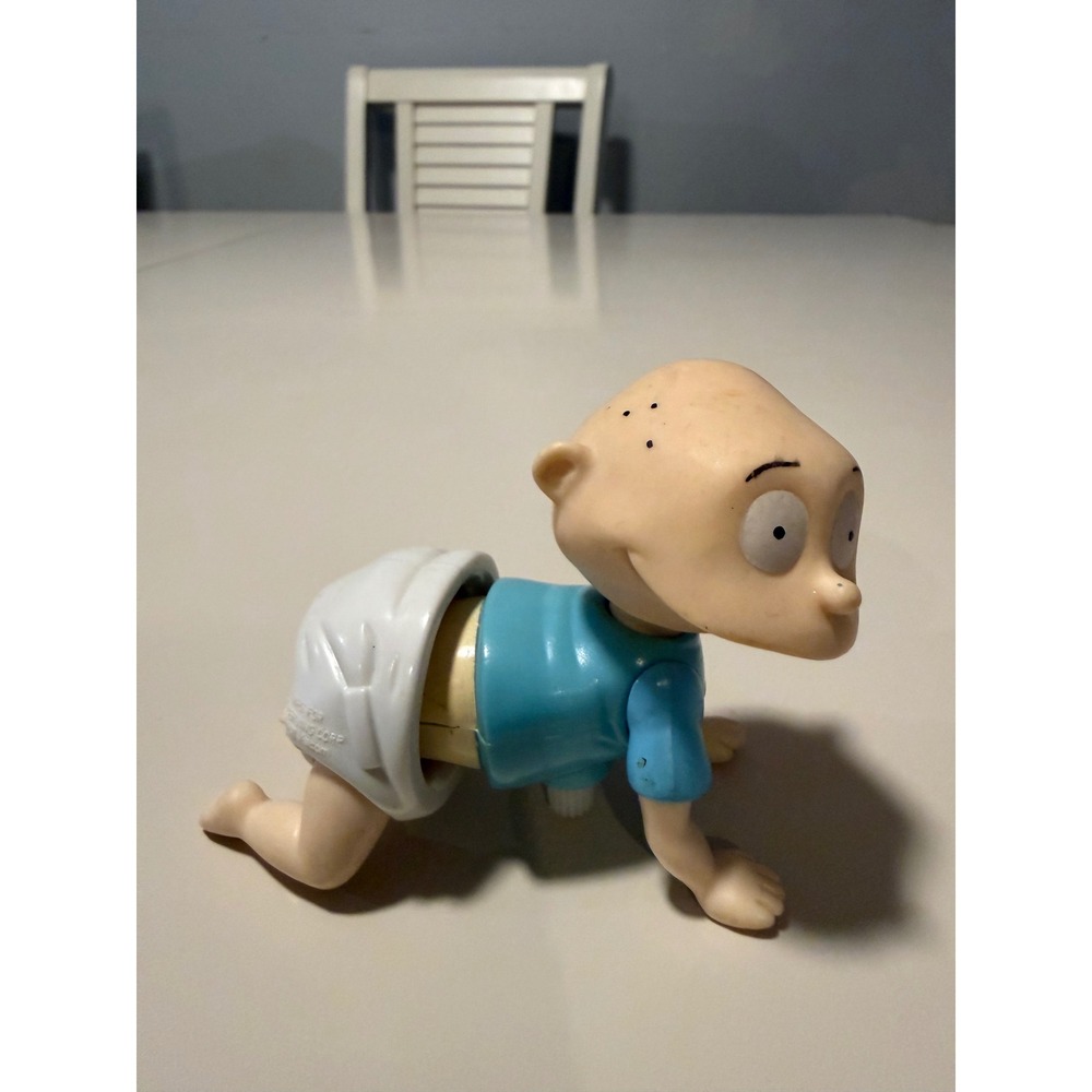 Vintage Rugrats Tommy Pickles Wind Up Crawling Burger King Kids Club 1998 WORKS